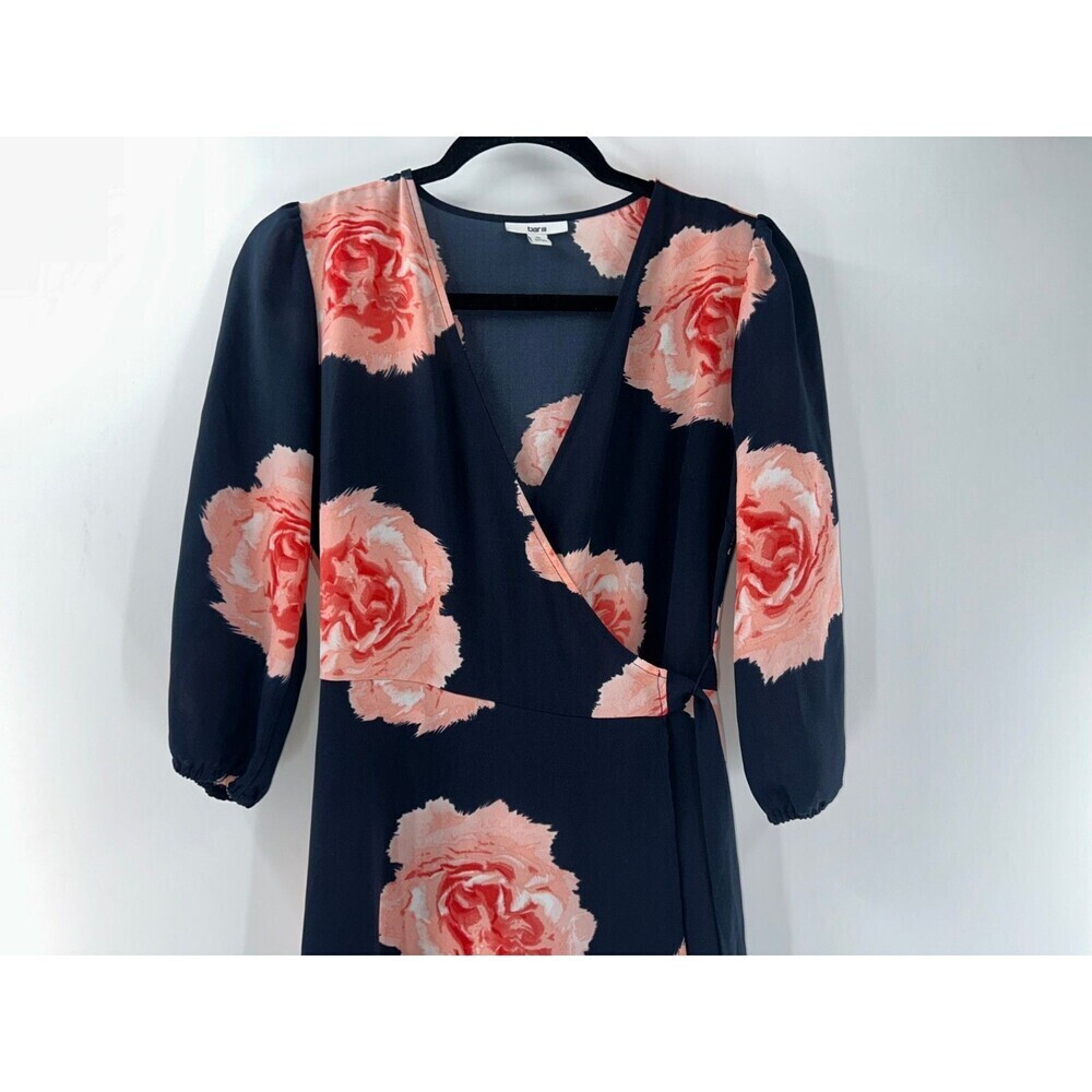 Women's Bar III Floral Flounce Wrap Dress Size XS - Picture 3 of 7